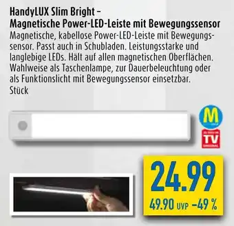 diska HandyLUX Slim Bright - Magnetische Power LED Leiste mit Bewegungssensor Angebot