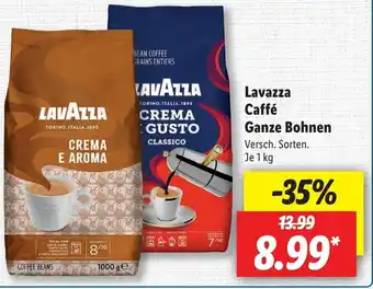 Lidl Lavazza Caffè Ganze Bohnen 1kg Angebot