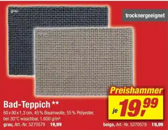 toom Baumarkt Bad Teppich Angebot