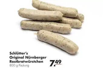 Handelshof Schlütter's Original Nürnberger Rostbratwürstchen 800g Angebot