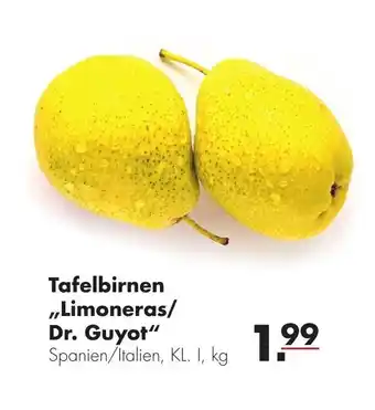 Handelshof Tafelbirnen ,,Limoneras/ Dr. Guyot" 1kg Angebot