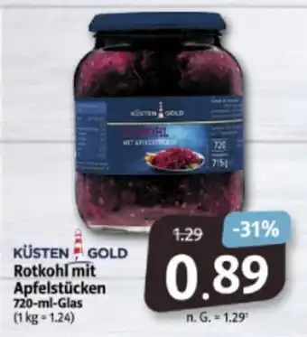 Markant Markt Küsten Gold Rotkohl mit Apfestücken 720 ml Glas Angebot