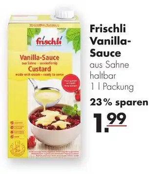 Handelshof Frischli Vanilla Sauce 1L Angebot