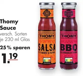 Handelshof Thomy Sauce 230ml Glas Angebot