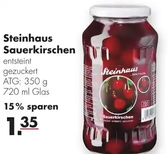 Handelshof Steinhaus Sauerkirschen 720ml Glas Angebot