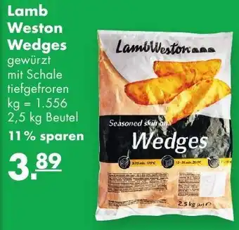 Handelshof Lamb Weston Wedges 2,5kg Beutel Angebot