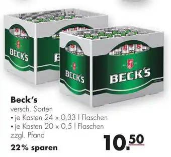 Handelshof Beck's 24x0,33L Angebot