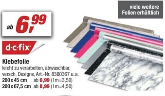 toom Baumarkt d-c-fix Klebefolie Angebot