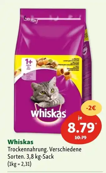 Fressnapf Whiskas Trockennahrung 3.8kg Angebot