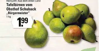 Meyer's Frischemarkt Tafelbirnen vom obsthof schuback „bürgermeister“ Angebot