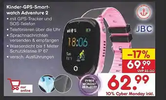 Netto Marken-Discount Jbc kinder-gps-smartwatch adventure 2 Angebot