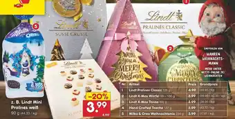 Netto Marken-Discount Lindt mini pralines weiß Angebot