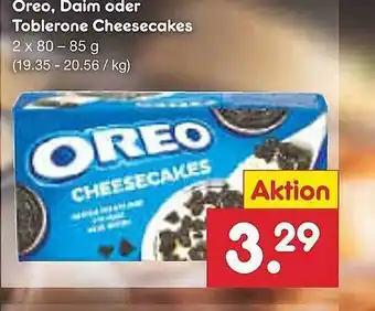 Netto Marken-Discount Oreo, daim oder toblerone cheesecakes Angebot