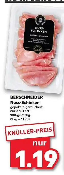 Kaufland Berschneider nuss-schinken Angebot