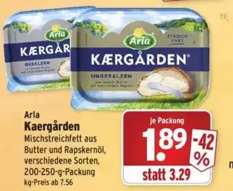 Wasgau Arla Kaergården 200/250 g Packung Angebot