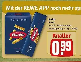 REWE Barilla pasta Angebot