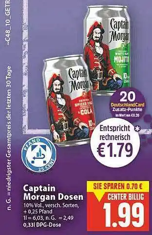 E-Center Captain morgan dosen Angebot