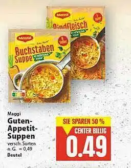 E-Center Maggi guten-appetit-suppen Angebot