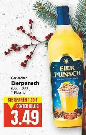 E-Center Gerstacker eierpunsch Angebot