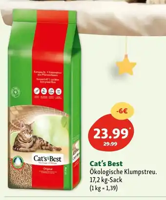 Fressnapf Cat's Best Original Katzenstreu 17.2kg Angebot
