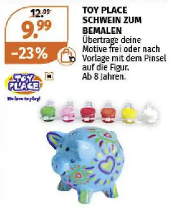 Müller Toy Place Schwein zum Bemalen Angebot