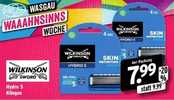 Wasgau Wilkinson Hydro 5 Klingen Angebot