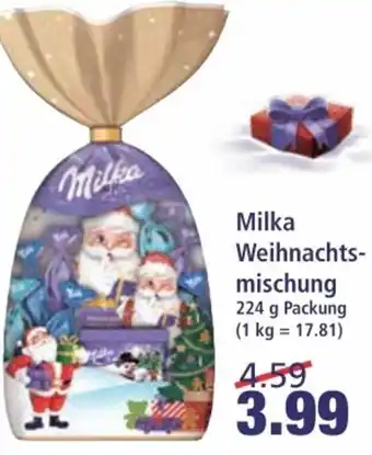 dodenhof Milka Weihnachtsmischung 224 g Packung Angebot