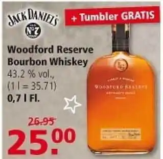 Multi Markt Jack daniel's woodford reserve bourbon whiskey Angebot