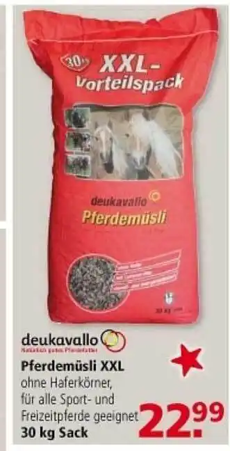 Multi Markt Deukavallo pferdemüsli xxl Angebot