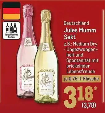 METRO Deutschland jules mumm sekt Angebot