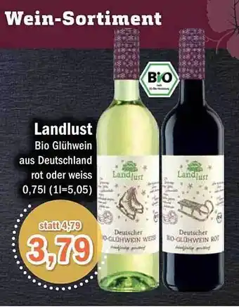 Aktiv Irma Landlust bio glühwein Angebot