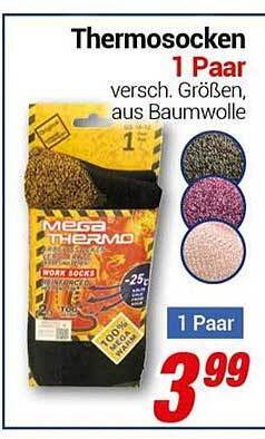 CENTERSHOP Thermosocken 1 paar Angebot