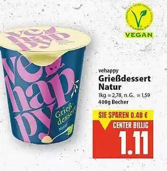 E-Center Vehappy grießdessert natur Angebot