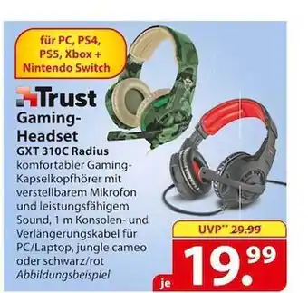 Famila Nord Ost Trust gaming-headset gxt 310c radius Angebot