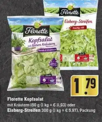 Scheck-in-Center Florette kopfsalat oder eisberg-streifen Angebot