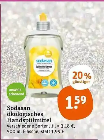 tegut Sodasan ökologisches handspülmittel Angebot