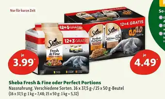 Fressnapf Sheba fresh & fine oder perfect portions Angebot