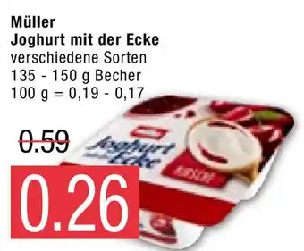 Marktkauf Müller Joghurt mit der Ecke 135-150G Becher Angebot