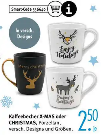 Trends Möbel X-Mas oder Christmas Kaffeebecher Angebot