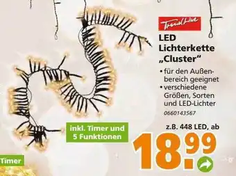 Globus Baumarkt Trend line led lichterkette „cluster“ Angebot