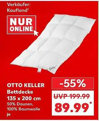 Kaufland Otto keller bettdecke Angebot