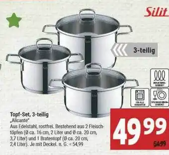 Marktkauf Silit topf-set, 3-teilig „alicante“ Angebot