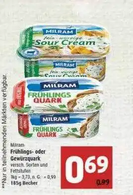 Marktkauf Milram frühlings- oder gewürzquark Angebot