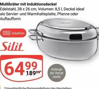 Globus Multbräter mit induktionsdeckel silit Angebot