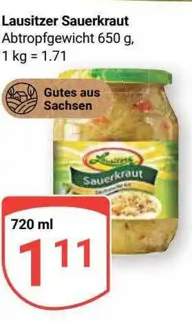 Globus Lausitzer sauerkraut Angebot