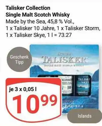 Globus Talisker collection single malt scotch whisky Angebot