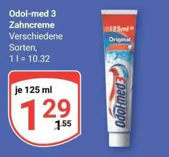 Globus Odol-med 3 zahncreme Angebot