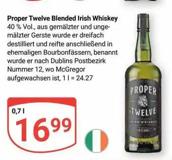 Globus Proper twelve blended irish whiskey Angebot