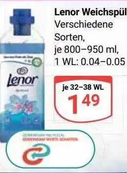 Globus Lenor weichspüller Angebot