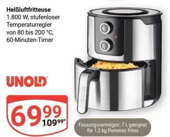 Globus Heißluftfritteuse unold Angebot